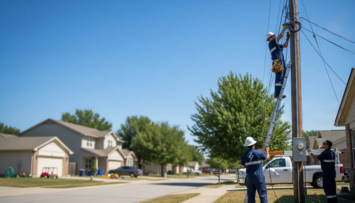 Residential electrician providing installation services in Vendor, AR
